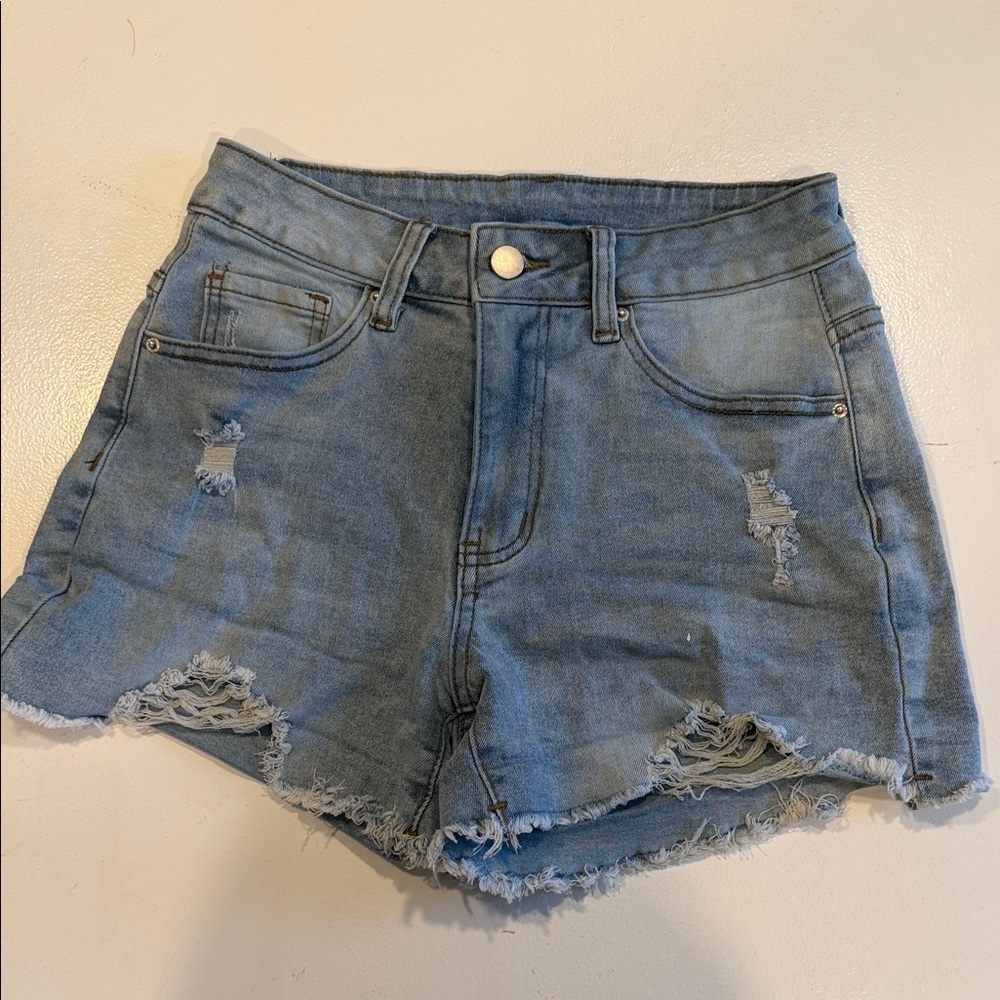 Distressed Denim Women Shorts
